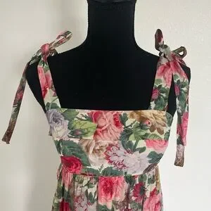 zara green overall dress Zara main image 0